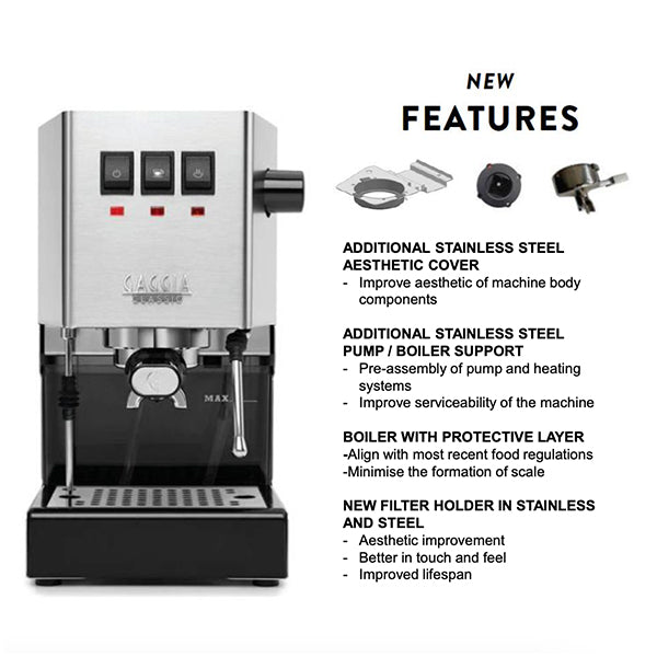 Gaggia Classic Pro Gaggia Classic Pro Traditional Espresso Coffee Machine  Grey